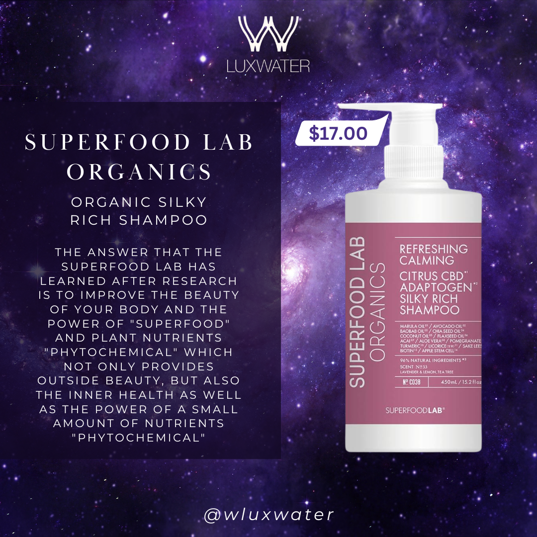 "Superfood-infused hair care, body care and supplements"