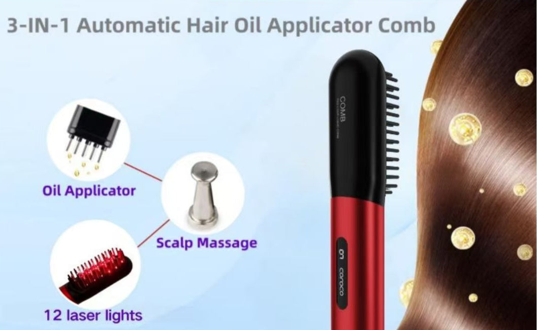 Electric Hair Oil Applicator Comb