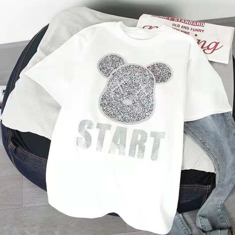 Bunny Short Sleeve T-Shirt 100% High-End Cottont