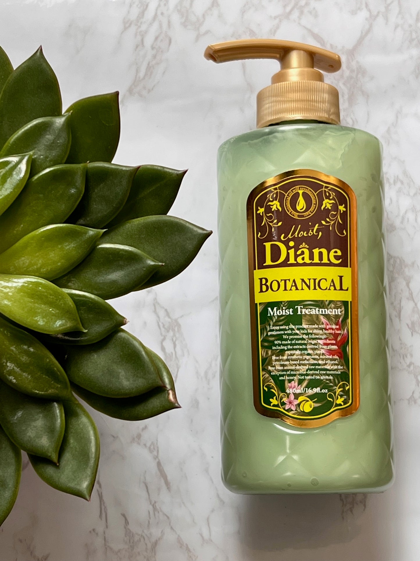 Moist Diane Botanical Moist treatment conditioner with argan oil and organic extracts for dry damaged hair