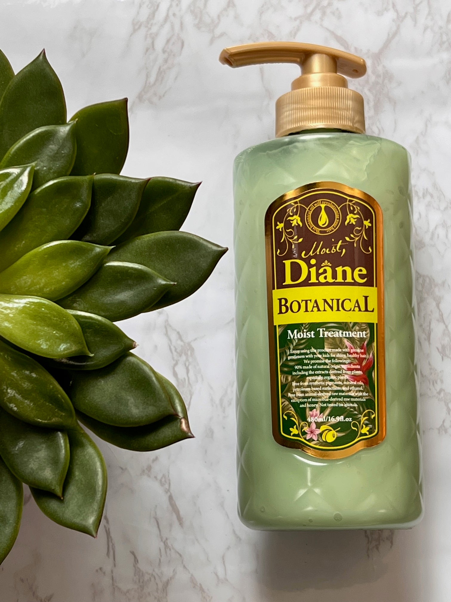 Moist Diane Botanical Moist treatment conditioner with argan oil and organic extracts for dry damaged hair